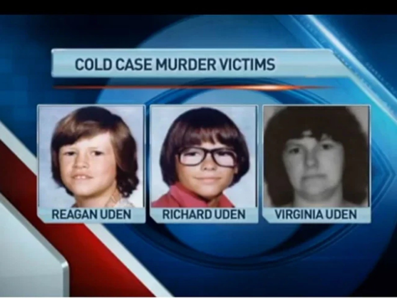 Virginia Uden with her sons Richard and Reagan