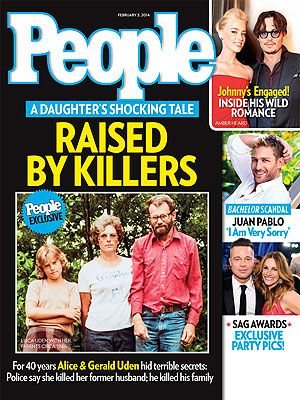 People magazine cover, February 3, 2014: Raised by Killers